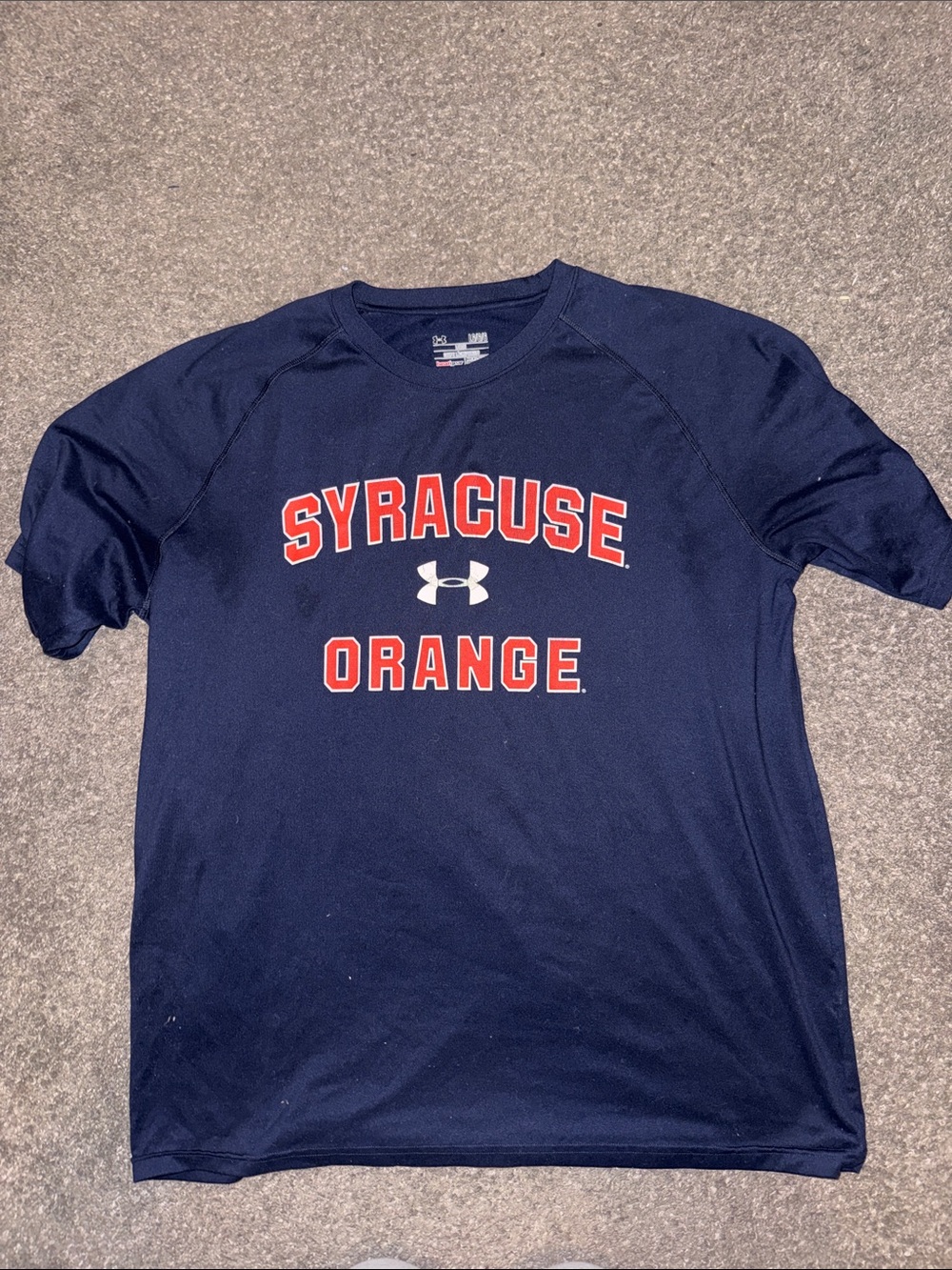 Under Armour Navy Tee with Orange Syracuse Logo